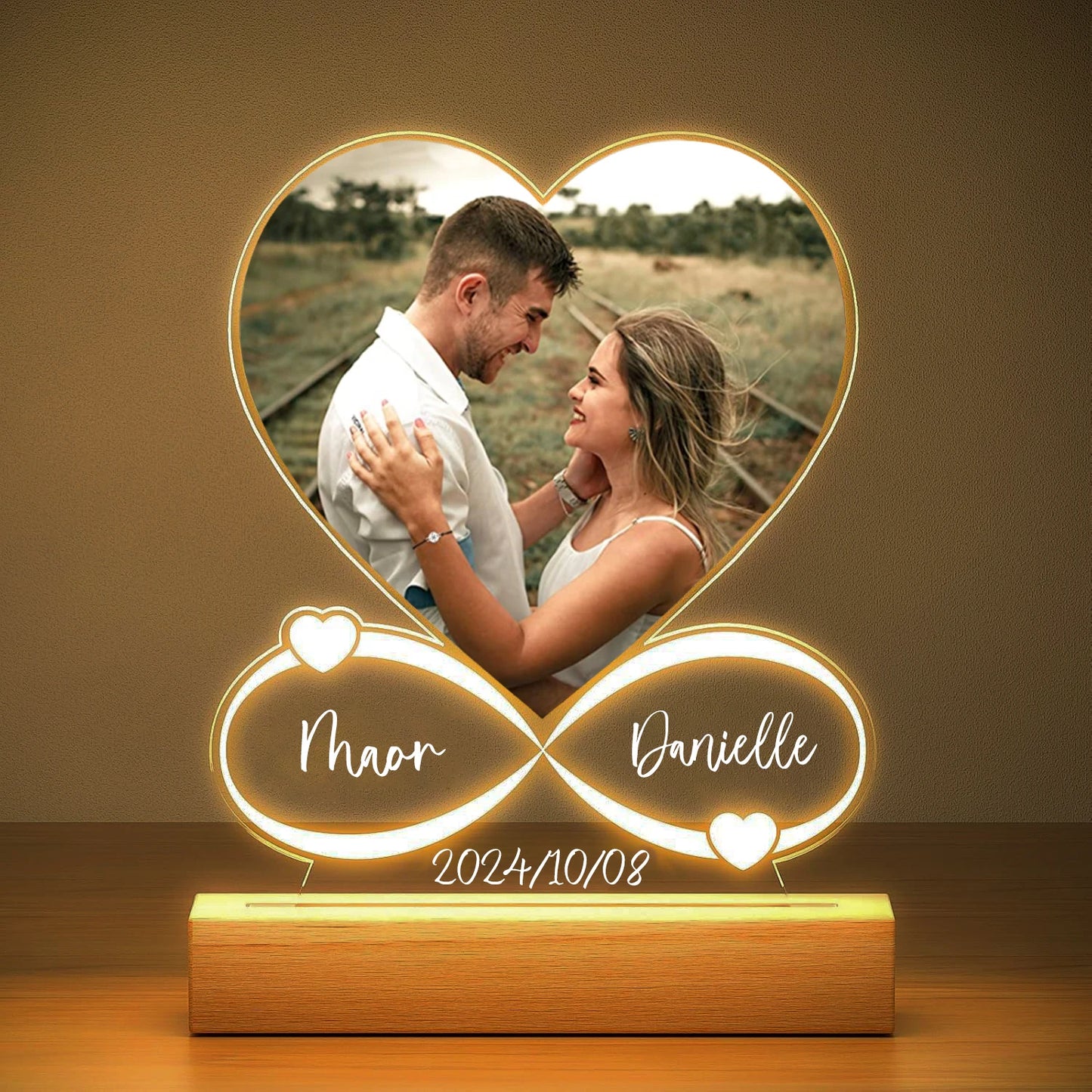 Cornice Con Foto Personalizzata Con Led USB LumiFrame™